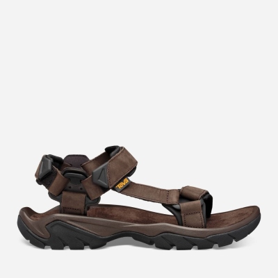 Teva Terra Fi 5 Universal Leather Men's Sandals South Africa - VTD958236